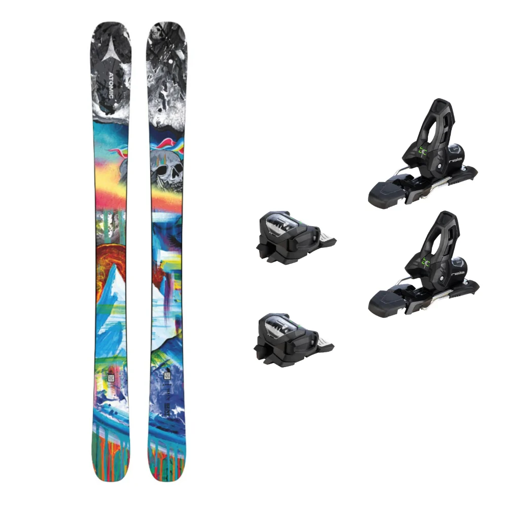 Atomic Bent Chetler Mini Skis 2025 Package With Attack 11 Ski Bindings