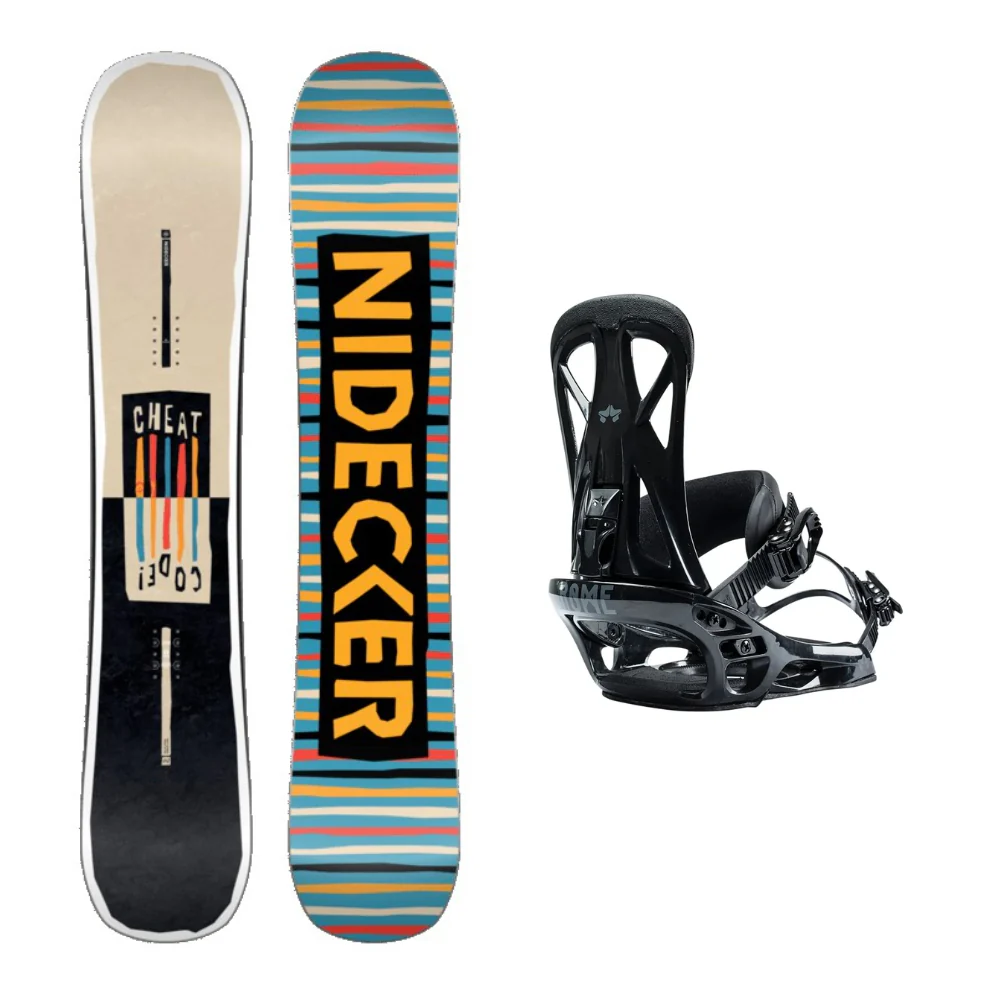 Nidecker Cheat Code Snowboard 2026 With Rome United Bindings