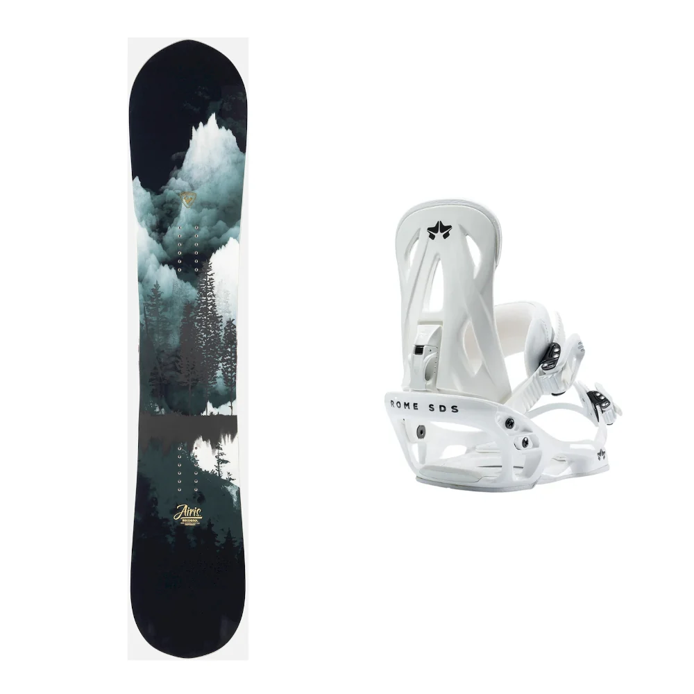 Rossignol Airis Snowboard With Rome Shift Bindings