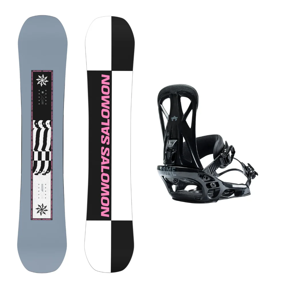 Salomon Kickback Snowboard 2026 With Rome United Bindings